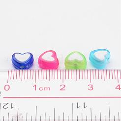 Transparent Heart Acrylic Beads&nbsp;X-TACR-S117-M