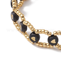 2Pcs 2 Colors Glass Seed Braided Bead Bracelets&nbsp;BJEW-JB10360
