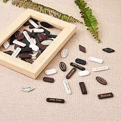 300Pcs 15 Style Schima Superba Wood Links&nbsp;WOOD-TA0001-47