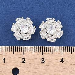 Rack Plating Brass Micro Pave Cubic Zirconia Beads&nbsp;KK-F879-11S