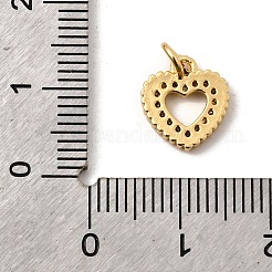 Brass Micro Pave Cubic Zirconia Pendants&nbsp;KK-I360-007G-02