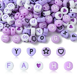 200Pcs Mixed Style and Shapes Acrylic Beads&nbsp;OACR-FS0001-68C