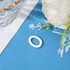 1Pc 925 Sterling Silver Spring Gate Rings&nbsp;STER-BBC0008-50A
