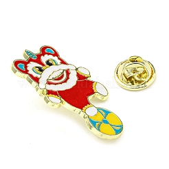 Chinese Style Dancing Lion Enamel Pins&nbsp;LS-JEWB-Q032-02C