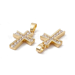 Brass Cubic Zirconia Pendants&nbsp;KK-E068-VC063