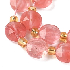 Cherry Quartz Glass Beads Strands&nbsp;G-G271-C05-10mm