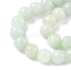 Natural Myanmar Jadeite Beads Strands&nbsp;G-M454-A01-6mm