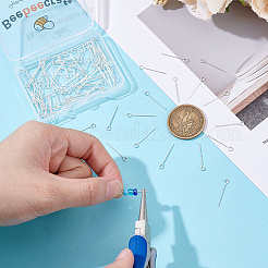 100Pcs Brass Eye Pins&nbsp;KK-BBC0024-76A