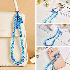 Round Synthetic Moonstone Beaded Mobile Straps&nbsp;HJEW-SW00042-08