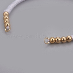 Nylon Cord Braided Bead Bracelets Making&nbsp;BJEW-F360-F19