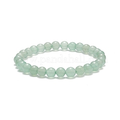 5Pcs 5 Style Natural Green Aventurine & Brass Beaded Stretch Bracelets Set&nbsp;BJEW-JB08870-03
