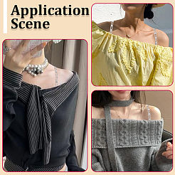Alloy Rhinestone Non-slip Bra Straps&nbsp;AJEW-WH20054-199A