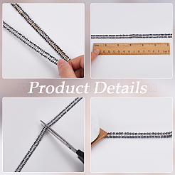 Glitter Glass Hotfix Rhinestone & Imitation Pearl Beads&nbsp;DIY-WH20011-18C