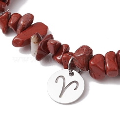 12Pcs 12 Styles Constellations Guardian Gemstone Stretch Bracelets&nbsp;BJEW-JB11147