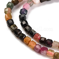 Natural Multicolor Tourmaline Beads Strands&nbsp;X-G-F770-A01-02