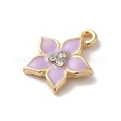 Flower Alloy Enamel Pendants&nbsp;ENAM-A007-05KCG-03