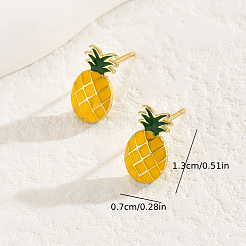 Brass Pineapple Stud Earrings&nbsp;IH2278