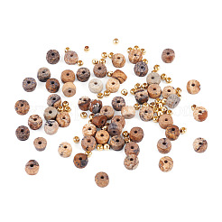 50Pcs Natural Picture Jasper Beads&nbsp;G-TAD0001-12