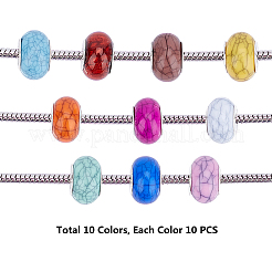 Imitation Turquoise Style Acrylic European Beads&nbsp;OPDL-PH0001-03