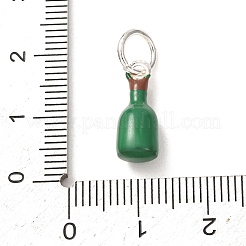Brass Enamel Pendants&nbsp;KK-CBA260B-01P