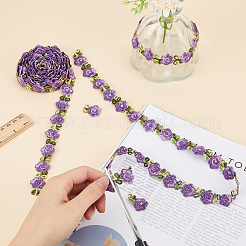 Flower Polyester Lace Trim&nbsp;OCOR-GF0003-18B