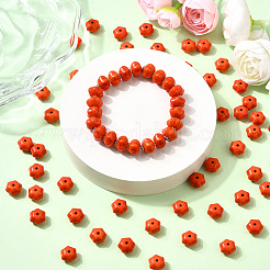 100Pcs Autumn Theme Dyed Synthetic Turquoise Beads&nbsp;G-SP0001-42