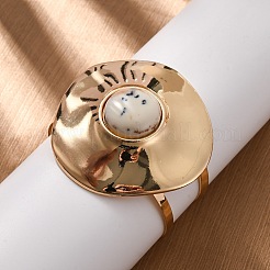 Alloy & Iron Cuff Bangles for Women&nbsp;BJEW-F501-02KCG