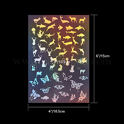 Plastic Picture Laser Stickers&nbsp;AJEW-OC0001-05