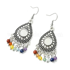 Gemstone Tassel Chandelier Earrings&nbsp;EJEW-JE07176-02