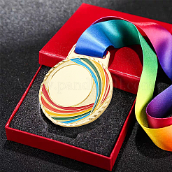 3Pcs 3 Colors Alloy Enamel Medal&nbsp;AJEW-FG0002-64