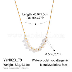 5MM Natural Freshwater Pearl Round Beaded Necklaces&nbsp;LS-KK2160-1