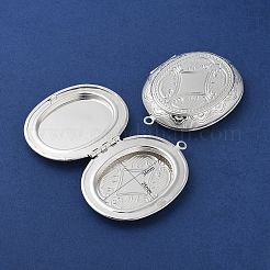 Brass Locket Pendants&nbsp;KK-K277-09S