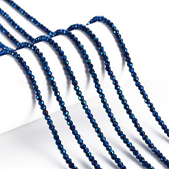 Electroplated Glass Beads Strands&nbsp;EGLA-S174-23D-02
