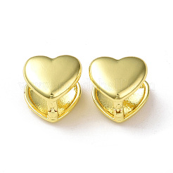 Rack Plating Brass Heart Hoop Earrings for Women&nbsp;EJEW-M215-04G
