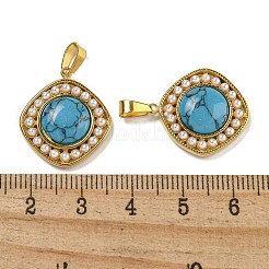 Synthetic Turquoise Pendants&nbsp;STAS-U024-16G-04
