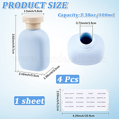 Plastic Flip Top Cap Bottles&nbsp;AJEW-WH20020-278B