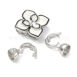 Brass Enamel Fold Over Clasps&nbsp;KK-U059-45P