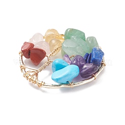 Alloy Gemstone Chip Pendants&nbsp;PALLOY-JF01448-01