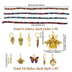 Alloy Dreadlocks Decorative&nbsp;HJEW-GA00075