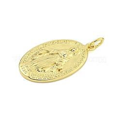 Rack Plating Brass Micro Pave Clear Cubic Zirconia Pendants&nbsp;KK-U021-02G