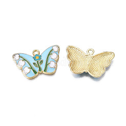 Alloy Enamel Pendants&nbsp;ENAM-N055-112B