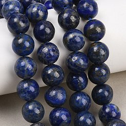 Natural Lapis Lazuli Beads Strands&nbsp;G-S333-10mm-013