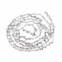 Non-Tarnish 201 Stainless Steel Dolphin & Oval Link Chains&nbsp;STAS-N092-110