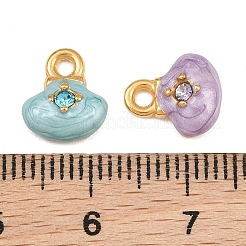 Stainless Steel+Enamel Charms&nbsp;RB-CBA4809-19G