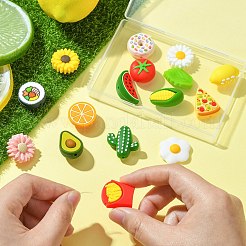 16Pcs 16 Styles Food Grade Eco-Friendly Silicone Focal Beads&nbsp;SIL-CJ0001-27