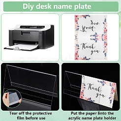 Name Plastic Table Top Display Stand&nbsp;ODIS-WH0070-86C