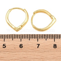 Brass Huggie Hoop Earrings for Unisex&nbsp;EJEW-K249-12G