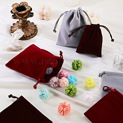 6Pcs 6 Styles Velvet Jewelry Drawstring Bags&nbsp;TP-TADJ0001-01