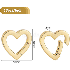 Brass Spring Gate Rings&nbsp;KK-BC0004-70