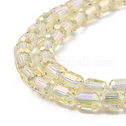 Electroplate Transparent Glass Beads Strands&nbsp;GLAA-C029-02A-08